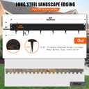 5PCS Steel Lawn Edging, Aluminum Alloy Landscape Edging, 3"x39" Garden Edging Border, 16.25 ft Length Flexible Aluminum Alloy Landscape Edging, Black Lawn Edge for Garden Yard