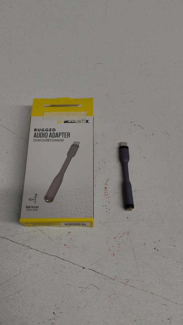 Acoustix Rugged Audio Adapter 3.5 mm to USB-C connector
