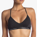 Calvin Klein Women`s Motive Cotton Bralette, Small