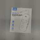 Bluetooth 5.4 Transmitter Receiver for 2 AirPods/Headphones, 2-in-1 Airplane Bluetooth Adapter with Mic for Hands-Free Calls, Low Latency, Wireless Audio Adapter for Travel Flight TV Speakers (Black)