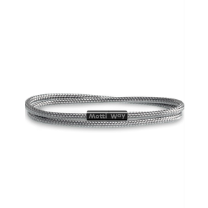 Nautical Durable Black Rope Cord Cuff Unisex Waterproof Bracelet with Magnetic Clasp for Men & Women