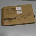 SONGMICS Cabinet Organizer Shelf, Set of 2 Kitchen Counter Shelves, Kitchen Storage, Spice Rack, Stackable, Expandable, Metal and Engineered Wood, Cloud White and Natural Beige UKCS02NW (11.7"W)