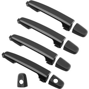 Exterior Door Handle 4Pcs Front Rear Driver & Passenger Side, Compatible with Toyota Camry 2002-2006, 03-13 Corolla Matrix, 04-09 Prius, 2002-2003 ES300, 03-10 Pontiac Vibe, Replaces# 81309 92894