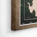 Canvas World Map with Cork Pin Board - English Lettering - Decorative Wall Decoration for All Rooms - Canvas Pictures with World Map Motif (70x50 cm, Pattern 4)