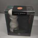 Cole & Mason Southwold Classic Salt & Pepper Mill Gift Set - Salt and Pepper Grinders with a Matte Finish - Adjustable & Refillable Mills - Hand Wash Kitchen Tool - Black/White