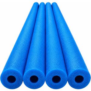 Foam Noodles 35” x 2.5”, Hollow Tube, Multi-Purpose Pool Noodles for DIY Crafts, Pipe Insulation, Pool, Beach & More, Durable Foam Tubes 4 Pack, 36 x 2.5"