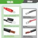 10L0L Golf Cart Battery Cables 4 Gauge for 36v & 48v EZGO TXT 1994-UP, AC/DC Wire Welding Battery Pure Copper Flexible Cable