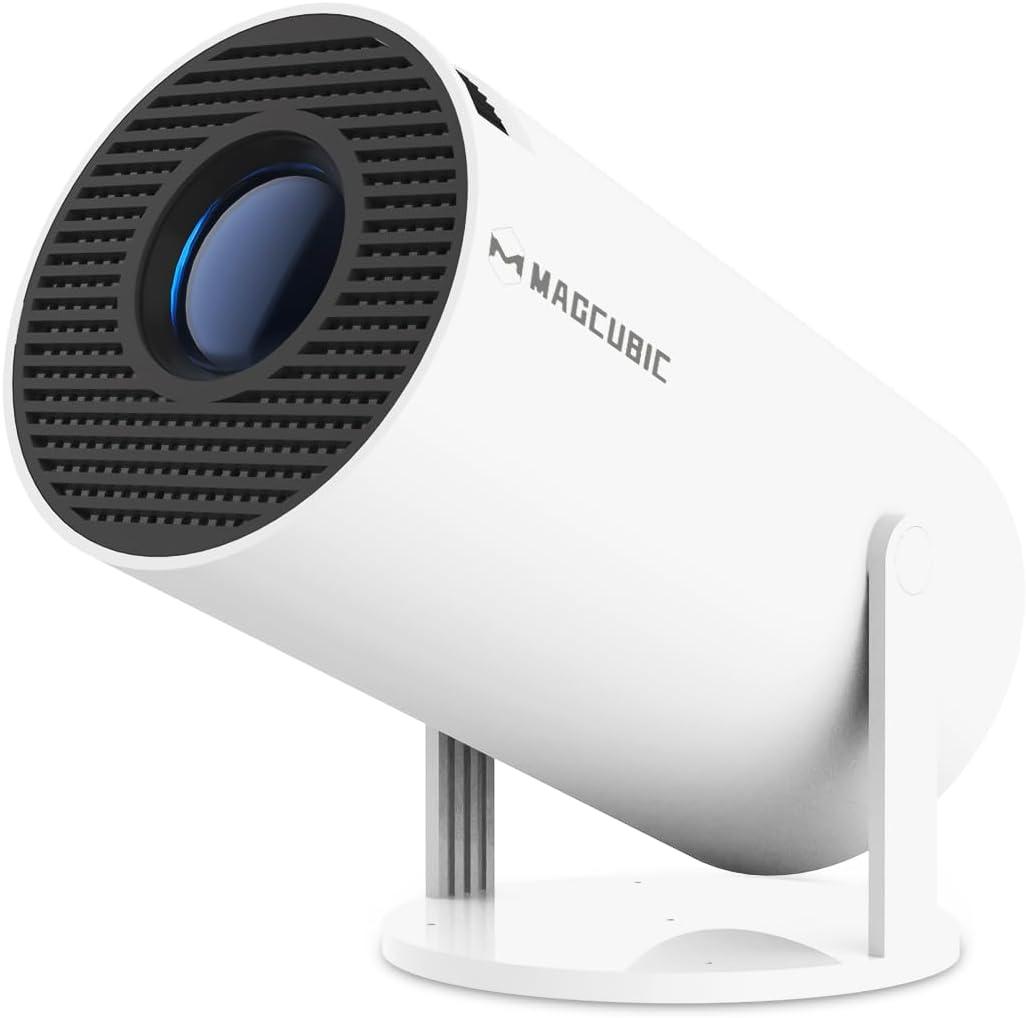 Auto Keystone Correction Portable Projector, 4K/ 200 ANSI Smart Projector with 2.4/5G WiFi,