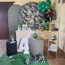 3 x Green and Brown Balloons, 12Inch Dark Green Black Balloons for Camouflage Jungle Theme Birthday Baby Shower Army Party Decorations