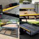 Trailer Gate Lift Assist, 2-Sided Trailer Tailgate Lift Assist Kit, Compatible with Utility Trailers Ramp and Tailgate, with 12 to 24 Inch Height Side Rail, 4 to 6 Feet Height Tail Gate or Ramp