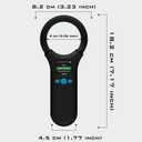 Smoostart Multifunction Bluetooth Microchip Scanner, Pet Microchip Reader with Latest Operating System, FDX-B/EMID 500 Records Data History Locally Available Or Upload to PC/Cell Phone/PAD