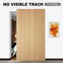 HBL' 54 Inch Concealed Sliding Barn Door Hardware Kit, Soft Close & Open.