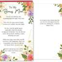 3 x Bonus Mom Mother's Day Card, Poem Mothers Day Card for Bonus Mom Stepmom, Heartfelt Mother's Day Gift from Stepdaughter Stepson