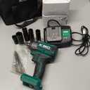 KIMO Cordless Impact Wrench, 1200N.m/900ft-lbs, 4000 RPM, 7Sockets High Torque Brushless Wrench with 3/8" Chuck, 4000mAh Li-ion Battery, Fast Charger, Variable Modes Power Impact Driver for Car Tires