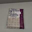 jinchan Linen Valance Curtain for Kitchen Vintage Damask Floral Blackout Valance Double Layer Small Window Curtain for Living Room Bedroom Bathroom 18 Inch Rod Pocket 1 Panel Dark Blue on Beige