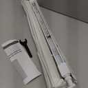 No Tools No Drill Cordless Roman Shades for Indoor Windows 100% Blackout, for Window Size 21" W 48" H White