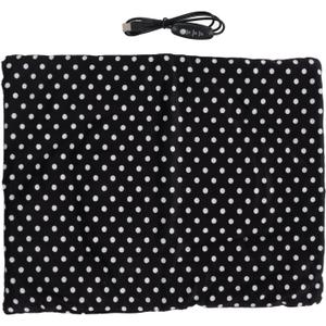 USB Heated Pet Pad, Adjustable Temperature, Washable and Energy Efficient, Cozy Heating Mat for Dogs, Cats, and Small Animals (White Dot)