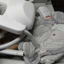 Ingenuity InLighten 5-Speed Baby Swing - Swivel Infant Seat, 5 Point Safety Harness, Nature Sounds, Lights - Van Elephant