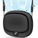 Portable Neck Fan, Handheld Mini Fan, Personal Fan USB Rechargeable, 5 Speed Adjustable, Hands Free Wearable Fan for Kids Woman Man Home Outdoor Travel Black