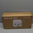 Tiny Land Play Tent with Padded Mat & LED Lights, Kids Tent, Playhouse for Kids, Indoor Bed Tent for Toddler, Toys for 3,4,5,6-Year-Old Girls, Neutral Color Play Room Furniture (Off-white)