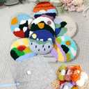 Soleeya Punch Needle Kits Adults Beginner 8 Pcs Punch Needle Coaster Kit Landscape Patterns Stitching Punch Embroidery Including Yarn Hoop Needle, Rug Tufting Coaster DIY Craft Gifts