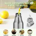 Stainless Steel Oil Dispenser Bottle - Leak-Proof Olive Oil Decanter for Kitchen(17Oz) (16.9 Ounces)