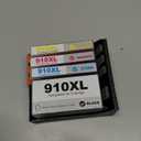 910XL Ink Cartridge 4 Packs Compatible Replacement for HP Ink 910 XL with OfficeJet Pro 8020 8025 8028 8035 8030 8010 8015 8018 8022 Printer, Black Color