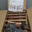 Tikea Plant Stand Indoor Outdoor Hexagonal Plant Stand for Multiple Plants Indoor Large Wooden Plant Shelf 7 Tiered Creative DIY Flowers Stand Rack for Living Room Balcony Patio Window