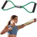 SPRI Ultra Toner Figure 8 Resistance Band with Padded Handles Great for Stretch, Exercise, Fitness Training, Yoga, Resistance Weights, Therapy, Gym or Home Workout Equipment.