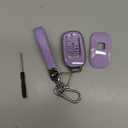 QBUC for Honda Key fob Cover with Keychain,Car Key Case Protector Compatible with Honda Accord Civic HRV CRV Pilot 5 Buttons Smart Remote Key (purple)