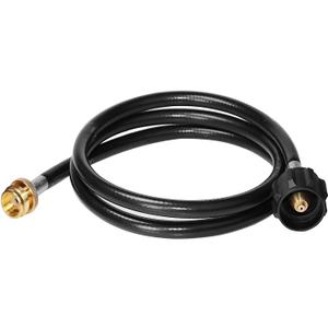 DOZYANT 5 Feet Propane Adapter Hose 1 lb to 20 lb Converter Replacement for QCC1/Type1 Tank Connects 1 LB Bulk Portable Appliance to 20 lb Propane Tank - Safety Certified (5 Feet)
