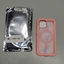 jaroco Magnetic for iPhone 15 Case, [Compatible with MagSafe][Military Grade Drop Protection][Heavy Duty Protection][Non-Slip][Shockproof] 2-Layer Durable Bumper Phone Case 6.1''-Pink