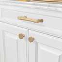 BUKOBYHE 10 Pack 3-3/4 Inch(96mm) Champagne Bronze Kitchen Cabinet Handles Knurled Cabinet Pulls Drawer Pulls Cabinet Hardware