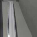 Cordless Vinyl Mini L Blinds 52" W x 64" H, 1" Slat White Horizontal Windows L Blind for Door, Shades, Camper, Light Filtering, Interiors, Arrive 1/2 Inch Narrower Indoor
