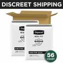 Depend Real Fit Adult Diapers, Incontinence Underwear for Men, Disposable, Maximum Absorbency, Small/Medium, Black, 56 Count (2 Packs of 28)