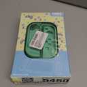 DLseego Protective Case Design for Switch Model, Newest Pattern Animal Crossing Design Cover Case with 2 Pcs Glass Screen Protectors and 4 Pcs Cute Thumb Grip Caps Green Accessories Set