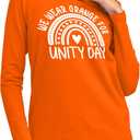 Unity Day Shirt Womens Anti Bullying Awareness T-Shirt Be Kind Shirts Inspirational Rainbow Tee Tops (Orange, XXL)