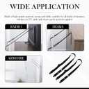 2 Pack Adjustable TV Safety Straps, Wall Anchors Prevent Falling Strap, No-Drill Adhesive Anti-Tip Furniture Anchors for Baby Proofing