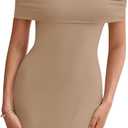 PRETTYGARDEN Women's Off The Shoulder Maxi Dresses 2025 Summer Formal Elegant Cocktail Party Wedding Guest Long Dress (Light Khaki)