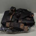 BBTO 47 Pcs Butterfly Car Seat Full Set Butterfly Car Accessories for Women 5 Front Rear Seat Covers Wrist Strap 2 Pieces Cup Mat Armrest Pad 2 Belt Cover Accessories for SUV (Leopard Print)