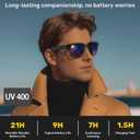 Smart Glasses with Camera, 1080P HD Video Glasses, UV Protection Sunglasses with AI Real-Time Translation, Bluetooth Audio, Recording sound, and Voice Assistant, for Travel, Outdoor, Men and Women