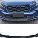 Front Bumper Lip Fit for Honda CRV EX EX-L LX 2023 2024 2025 2026, 3Pcs Glossy Black Front Spoiler Splitter Chin Diffuser Protector Body Kit (Not Fit for Hybrid)