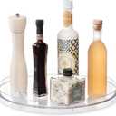 iDesign 14.5-Inch Lazy Susan Organizer - Large Lazy Susan Turntable for Cabinet or Pantry, Clear