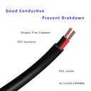 18 Gauge 2 Conductor Electrical Wire Oxygen-Free Copper Cable, 50FT 2 Core Pure Copper Flexible Cable Wire for LED Strips Lamps Lighting Residential Wiring Car Circuit (18AWG-2C, 50FT)