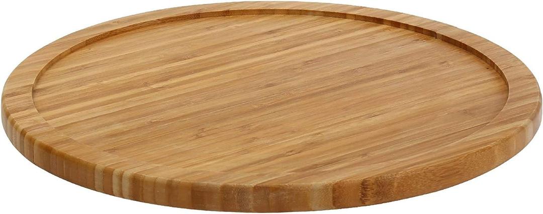 YBM HOME Bamboo Wooden Non-Skid Spinner for Kitchen, Pantry, Fridge, Cupboards, or Counter Organizing, Fully Rotating Organizer, 19 inches, Pack of 