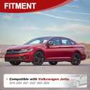 Rear Spoiler for Volkswagen VW Jetta 2019-2024 Glossy Black | Rear Trunk Spoiler Wing High Quailty Easy Installation Vehicle mold release Durable