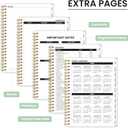 3 x 2026 Planner - Weekly and Monthly Planner, January 2026 to December 2026, Spiral Bound 2026 Calendar Planner Book, Inner Pocket, Perfect for Office Home School Supplies - A5 (6.3" x 8.5"), Mint