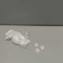 100 Pcs Plastic Lock Fastener Caps Furniture Cam Cap Lock Nuts Cap Decorative Screw Caps Covers Cabinet Screw Hole Plugs Covers White