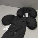 Pro Goleem Infant Car Seat Insert, Baby Head Neck Body Support, Soft Minky Newborn Car Seat Insert, 2-in-1 Reversible, Boys and Girls, Black