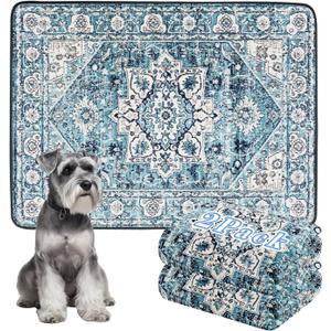 Thicken Washable Pee Pads for Dogs, 2 Pack Waterproof Reusable Pee Pads for Dogs36"x48" Super Absorbent Leakproof Dog Pads, Non-Slip Potty Pads for Floor, Crate, Couch, Whelping Pads Pet Supplies